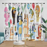 Laden Sie das Bild in den Galerie-Viewer, Kids Room Decoration Bluey Curtains Pattern Blackout Window Drapes