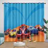 Laden Sie das Bild in den Galerie-Viewer, Kids Room Hot Wheels Curtains Blackout Window Drapes