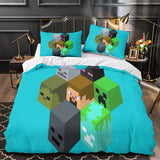 Laden Sie das Bild in den Galerie-Viewer, Kids bed Minecraft Bedding Set Pattern Quilt Duvet Cover Without Filler