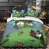Laden Sie das Bild in den Galerie-Viewer, Kids bed Minecraft Bedding Set Pattern Quilt Duvet Cover Without Filler