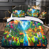Laden Sie das Bild in den Galerie-Viewer, Kids bed Minecraft Bedding Set Pattern Quilt Duvet Cover Without Filler