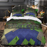 Laden Sie das Bild in den Galerie-Viewer, Kids bed Minecraft Bedding Set Quilt Duvet Cover Without Filler