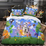 Laden Sie das Bild in den Galerie-Viewer, Kids room Minecraft Duvet Cover Pattern Bedding Set Without Filler