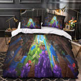 Laden Sie das Bild in den Galerie-Viewer, Kids room Minecraft Duvet Cover Pattern Bedding Set Without Filler