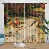 Laden Sie das Bild in den Galerie-Viewer, LEGO Horizon Adventures Vorhänge Verdunkelungsvorhänge Raumdekoration