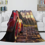 Laden Sie das Bild in den Galerie-Viewer, Lightning McQueen Blanket Flannel Pattern Throw Room Decoration