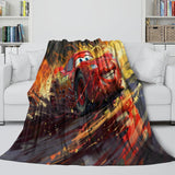 Laden Sie das Bild in den Galerie-Viewer, Lightning McQueen Blanket Flannel Pattern Throw Room Decoration
