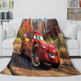 Laden Sie das Bild in den Galerie-Viewer, Lightning McQueen Blanket Flannel Pattern Throw Room Decoration