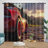Laden Sie das Bild in den Galerie-Viewer, Lightning McQueen Curtains Blackout Window Drapes