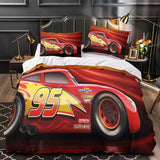 Laden Sie das Bild in den Galerie-Viewer, Lightning McQueen Duvet Cover Bedding Set Without Filler