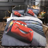 Laden Sie das Bild in den Galerie-Viewer, Lightning McQueen Duvet Cover Pattern Bedding Set Without Filler