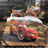 Laden Sie das Bild in den Galerie-Viewer, Lightning McQueen Duvet Cover Pattern Bedding Set Without Filler