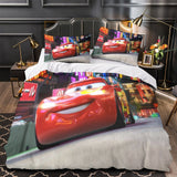 Laden Sie das Bild in den Galerie-Viewer, Lightning McQueen Duvet Cover Pattern Bedding Set Without Filler