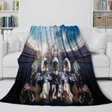 Laden Sie das Bild in den Galerie-Viewer, Los Angeles Chargers Blanket Flannel Fleece Throw Room Decoration