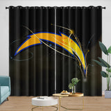 Laden Sie das Bild in den Galerie-Viewer, Los Angeles Chargers Curtains Blackout Window Drapes Room Decoration