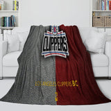 Laden Sie das Bild in den Galerie-Viewer, Los Angeles Clippers Blanket Flannel Fleece Throw Room Decoration