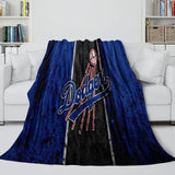 Laden Sie das Bild in den Galerie-Viewer, Los Angeles Dodgers Blanket Flannel Throw Room Decoration