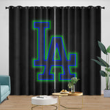 Laden Sie das Bild in den Galerie-Viewer, Los Angeles Dodgers Curtains Blackout Window Drapes Kids Room Decoration