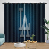 Laden Sie das Bild in den Galerie-Viewer, Los Angeles Dodgers Curtains Blackout Window Drapes Kids Room Decoration