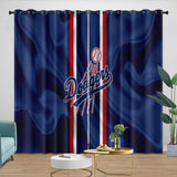 Laden Sie das Bild in den Galerie-Viewer, Los Angeles Dodgers Curtains Blackout Window Drapes Kids Room Decoration
