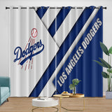 Laden Sie das Bild in den Galerie-Viewer, Los Angeles Dodgers Curtains Blackout Window Drapes Room Decoration