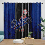 Laden Sie das Bild in den Galerie-Viewer, Los Angeles Dodgers Curtains Blackout Window Drapes Room Decoration