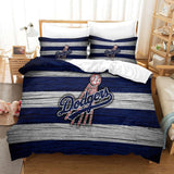 Laden Sie das Bild in den Galerie-Viewer, Los Angeles Dodgers Duvet Cover Kids Room Bedding Set Without Filler