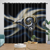 Laden Sie das Bild in den Galerie-Viewer, Los Angles Rams Curtains Blackout Window Drapes Room Decoration