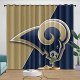 Laden Sie das Bild in den Galerie-Viewer, Los Angles Rams Curtains Blackout Window Drapes Room Decoration