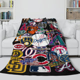 Laden Sie das Bild in den Galerie-Viewer, Major League Baseball MLB Blanket Flannel Throw Room Decoration