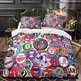 Laden Sie das Bild in den Galerie-Viewer, Major League Baseball MLB Duvet Cover Bedding Set Without Filler