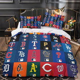 Laden Sie das Bild in den Galerie-Viewer, Major League Baseball MLB Duvet Cover Bedding Set Without Filler