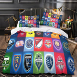 Laden Sie das Bild in den Galerie-Viewer, Major League Soccer MLS Duvet Cover Bedding Set Without Filler