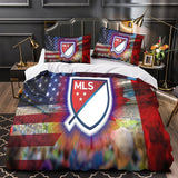 Laden Sie das Bild in den Galerie-Viewer, Major League Soccer MLS Duvet Cover Bedding Set Without Filler