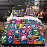 Laden Sie das Bild in den Galerie-Viewer, Major League Soccer MLS Duvet Cover Bedding Set Without Filler