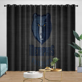 Laden Sie das Bild in den Galerie-Viewer, Memphis Grizzlies Curtains Blackout Window Drapes Room Decoration