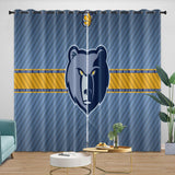 Laden Sie das Bild in den Galerie-Viewer, Memphis Grizzlies Curtains Blackout Window Drapes Room Decoration