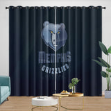 Laden Sie das Bild in den Galerie-Viewer, Memphis Grizzlies Curtains Blackout Window Drapes Room Decoration