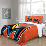 Laden Sie das Bild in den Galerie-Viewer, Miami Marlins Bedding Set Quilt Cover Without Filler