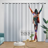 Laden Sie das Bild in den Galerie-Viewer, Michael Jackson Curtains Blackout Window Drapes Kids Room Decoration