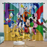 Laden Sie das Bild in den Galerie-Viewer, Mickey Mouse Club House Curtains Dinosaur Blackout Window Drapes