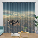 Laden Sie das Bild in den Galerie-Viewer, Millennium Falcon Curtains Blackout Window Drapes