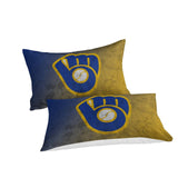 Laden Sie das Bild in den Galerie-Viewer, Milwaukee Brewers Bedding Set Quilt Cover Without Filler