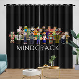 Laden Sie das Bild in den Galerie-Viewer, Minecraft Curtains Blackout Window Drapes Kids Room Decoration