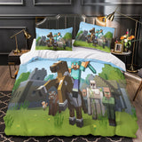 Laden Sie das Bild in den Galerie-Viewer, Minecraft Duvet Cover Pattern Bedding Set Without Filler