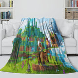 Laden Sie das Bild in den Galerie-Viewer, Minecraft Legends Blanket Flannel Throw Room Decoration