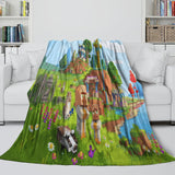 Laden Sie das Bild in den Galerie-Viewer, Minecraft Legends Blanket Flannel Throw Room Decoration