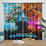 Laden Sie das Bild in den Galerie-Viewer, Minecraft Legends Curtains Blackout Window Drapes Room Decoration
