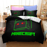Laden Sie das Bild in den Galerie-Viewer, Minecraft Pattern Duvet Cover Kids Room Bedding Sets