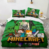 Laden Sie das Bild in den Galerie-Viewer, Minecraft Pattern Duvet Cover Kids Room Bedding Sets